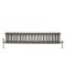 Radiateur style fonte rétro horizontal – Triple rang – Métal brut laqué – 30 cm x 141,5 cm - Windsor