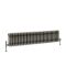 Radiateur style fonte rétro horizontal – Triple rang – Métal brut laqué – 30 cm x 141,5 cm - Windsor