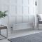 Radiateur style fonte horizontal - Blanc - Quatre rangs - 30 cm x 141,5 cm – Windsor