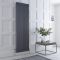 Radiateur style fonte rétro vertical – 180 cm - Anthracite - Triple rang – Choix de tailles et de pieds - Windsor