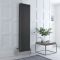 Windsor - Radiateur vertical traditionnel à quatre rangs 180 cm anthracite - Plusieurs largeurs disponibles