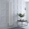 Radiateur style fonte rétro vertical – Blanc - Double rang – Choix de tailles et de pieds - Windsor