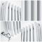 Radiateur style fonte rétro vertical – Blanc - Triple rang – Choix de tailles - Windsor