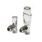 Robinet de radiateur thermostatique - Chromé - Adaptateurs cuivre 12mm