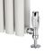 Robinet de radiateur thermostatique - Chromé - Adaptateurs cuivre 12mm