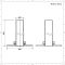 Gaine cache tuyauterie pour radiateur - Nickel satiné - (lot de 2)