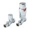 Robinets de radiateur droit thermostatique - Choix de finitions