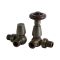 Robinets de radiateur d’angle thermostatique rétro – Laiton - Windsor