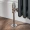 Robinets de radiateur d’angle thermostatique rétro (paire) – Chrome