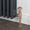Robinets de radiateur d’angle thermostatique rétro (paire) – Cuivre antique - Windsor
