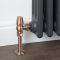 Robinets de radiateur d’angle thermostatique (paire) – Cuivre antique – Windsor