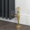 Robinets de radiateur d’angle thermostatique rétro (paire) – Laiton poli - Windsor