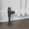 Robinets de radiateur d’angle thermostatique rétro (paire) – Étain - Windsor