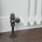 Robinets de radiateur d’angle thermostatique (paire) – Étain – Windsor