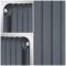 Radiateur horizontal à colonnes – Anthracite – 63,5 cm x 86,3 cm – Double rangs - Saffre