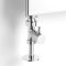 Paire de robinets de radiateur droits minimalistes – Chromé – Select