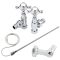 Sèche-serviettes mixte rétro - Blanc – 93 cm x 79 cm (avec barre déportée) – Choix de thermostat Wi-Fi - Elizabeth