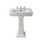 Lavabo sur colonne - 64 cm - 3 trous pour la robinetterie - Victrion
