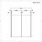Armoire de toilette à miroir suspendu – Blanc – 65 cm x 60 cm - Cluo