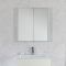 Armoire de toilette à miroir suspendu – Blanc – 65 cm x 60 cm - Cluo