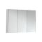 Armoire de salle de bains murale à miroirs - 90 cm x 65 cm - Blanc - Cluo