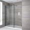 Douche italienne avec receveur de douche – Choix de tailles et paroi de retour en option - Nox