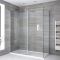 Douche italienne d’angle avec receveur – Choix de tailles et paroi de retour en option - Portland