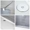 Douche italienne en îlot verre fumé – Receveur de douche – Parois de retour pivotantes en option – Choix de tailles – Portland-Luna