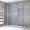 Douche italienne en îlot verre fumé – Receveur de douche – Parois de retour pivotantes en option – Choix de tailles – Portland-Luna