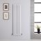 Radiateur design vertical – Blanc – 140 cm x 35,4 cm  – Rang simple – Vitality