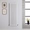 Radiateur design vertical – Blanc – 140 cm x 47,2 cm – Rang double – Vitality