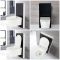 WC japonais Hirayu avec meuble – 50 cm – Noir – Saru