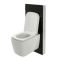 WC Milton avec meuble – 50 cm – Noir – Saru