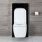 WC Milton avec meuble – 50 cm – Noir – Saru