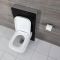 WC Milton avec meuble – 50 cm – Noir – Saru