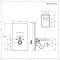 Meuble WC avec WC sans bride Exton - Blanc – 50 cm - Saru