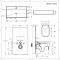 Ensemble lavabo et WC avec meuble suspendus – Noir - Nox