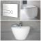 Ensemble lavabo suspendu et pack WC sans bride suspendu - Ashbury