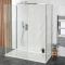 Douche italienne à 3 parois – Chromé – Receveur de douche – Choix de tailles – Portland