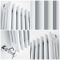 Radiateur style fonte horizontal – Blanc – 30 cm x 119 cm – Triple rang – Windsor
