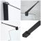 Paroi de douche italienne – Noir – Tailles multiples et paroi de retour en option – Nox
