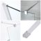 Paroi de douche italienne de 195 cm – Chromé – Tailles multiples et paroi de retour en option – Portland