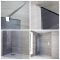 Douche italienne verre fumé – Tailles multiples – Choix de caniveau – Portland-Luna