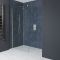 Paroi de douche italienne – 195 cm – Nickel brossé – Choix de tailles - Harting