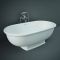 Baignoire îlot à double dos – 156 cm x 81 cm - Choix de finitions – RAK Washington x Hudson Reed