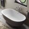 Baignoire îlot à double dos – 156 cm x 81 cm - Choix de finitions – RAK Washington x Hudson Reed