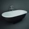 Baignoire îlot à double dos – 156 cm x 81 cm - Choix de finitions – RAK Washington x Hudson Reed