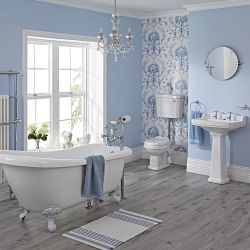 Ensemble Lavabo WC Baignoire Îlot & Robinetterie Carlton