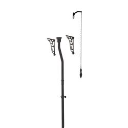 Kit chasse d’eau pour réservoir haut – Noir mat - Elizabeth