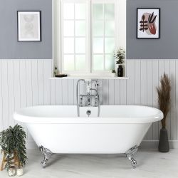 Baignoire îlot rétro – 179,5 x 78,5 cm – Choix de pieds – Legend